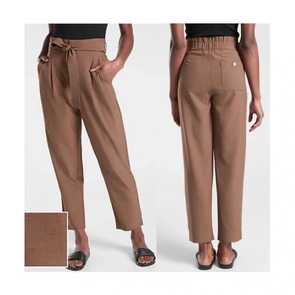 Athleta Skyline Plaid Pants II Size 4 - Picture 1 of 4